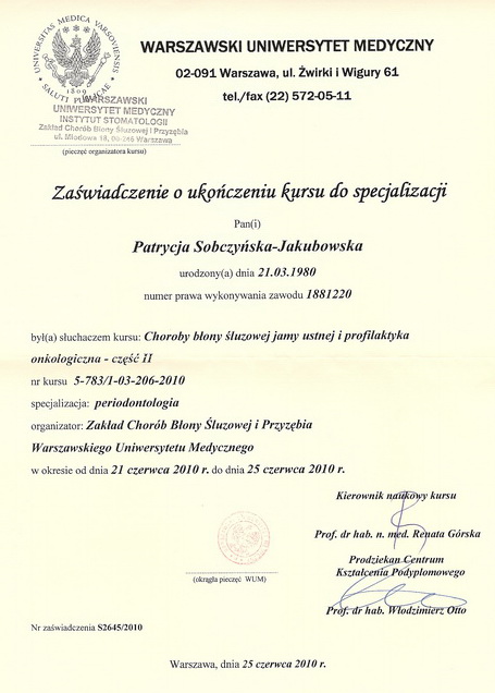 chirurg stomatolog Stargard